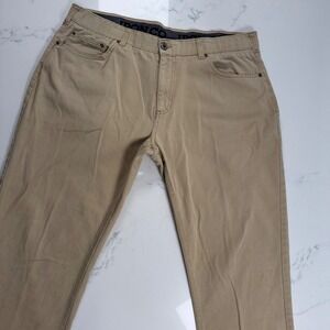 Iron Company Mens Y2K Khaki Straight Leg Chino Pants Normcore Casual 38x28